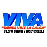 Viva FM Orlando 99.5 Orange County/103.7 Osceola County logo