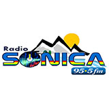 Sonica 95.5 Fm " la Radio a Colores" logo